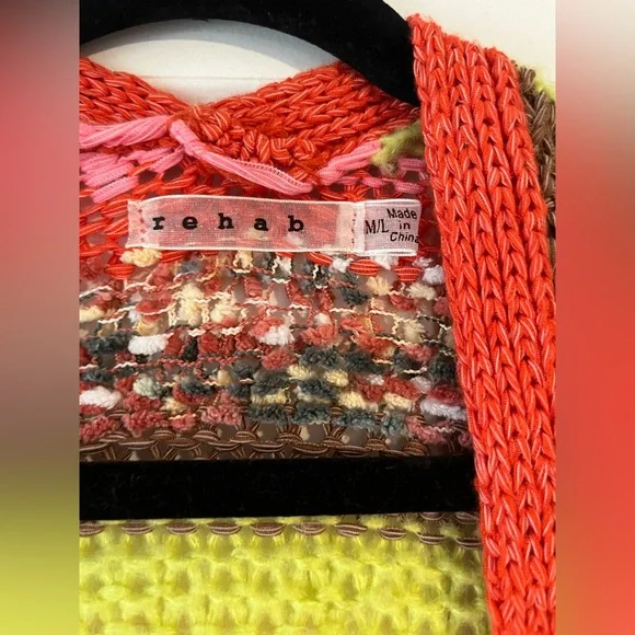 Rehab Colorful knit cardigan - Picture 4 of 4